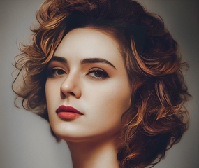 欧美时髦短卷发发型图片